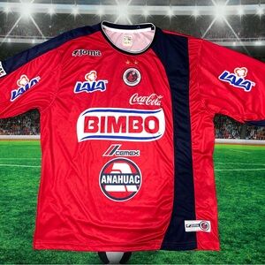 Tiburones del Veracruz Joma Jersey Mens Sz XL FMF Logo 2000’s Preowned Red